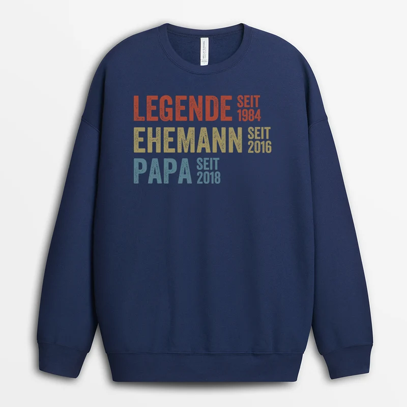 Die Legende - Personalisiertes Geschenk | Sweatshirts Opa/Papa