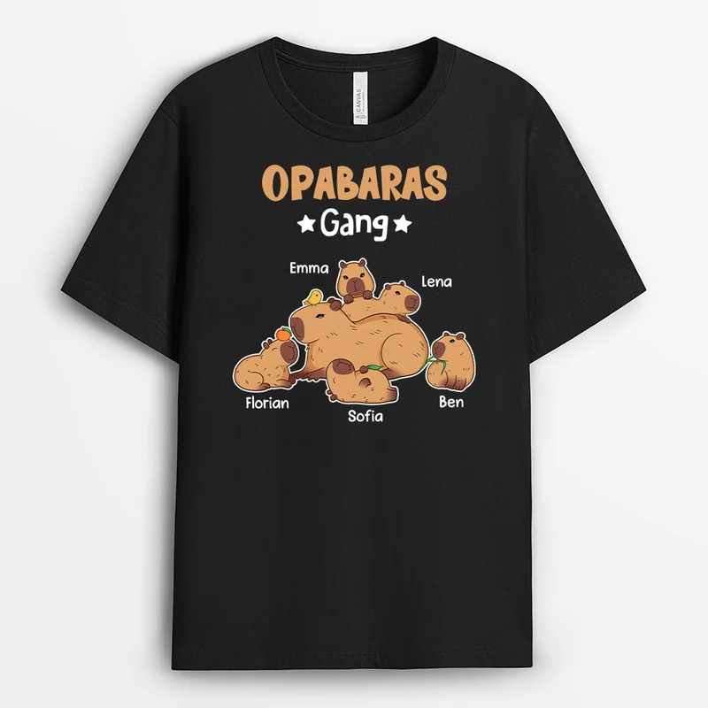 Papabaras Bande/Papas Bande - Personalisiertes Geschenk | T-shirt für Opas/Papas