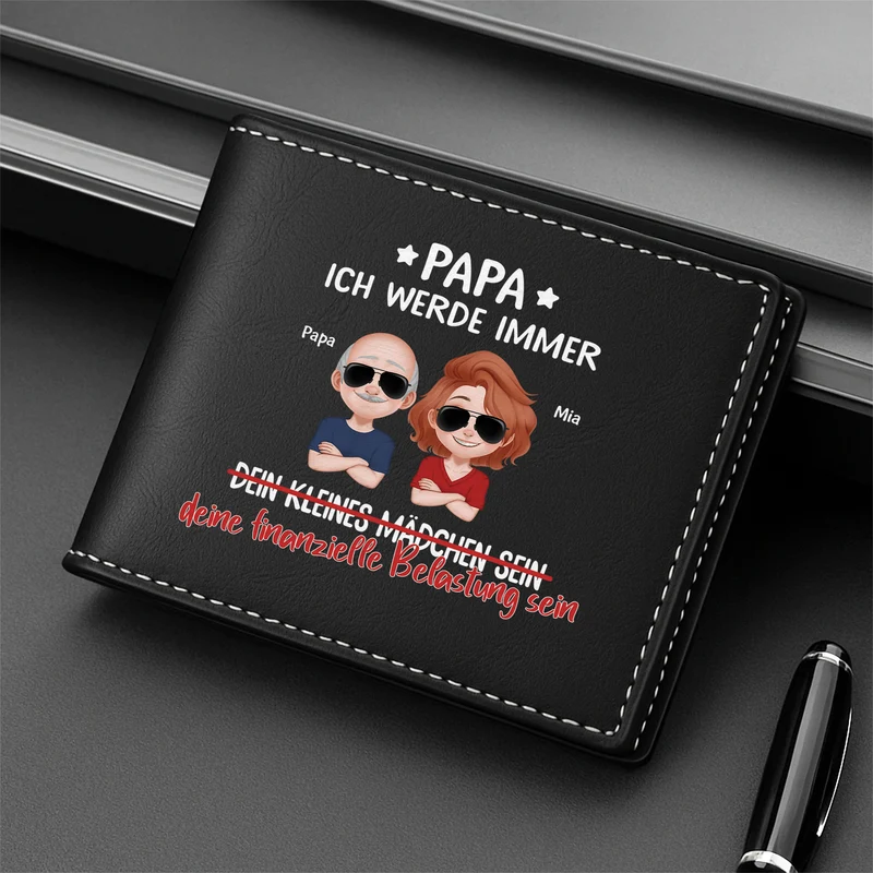 Ich Werde Immer ... Erwachsene Kinder - Personalisierte Geschenke Herren | Portemonnaie Papa