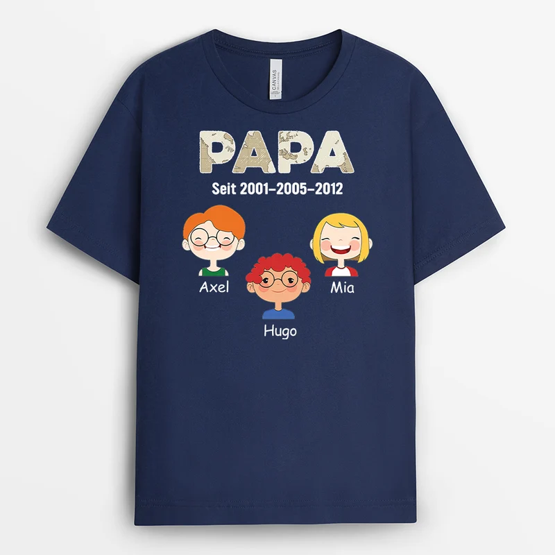 Papa Seit - Personalisiertes Geschenk | T-shirt für Papas
