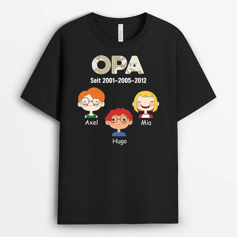 Papa Seit - Personalisiertes Geschenk | T-shirt für Papas