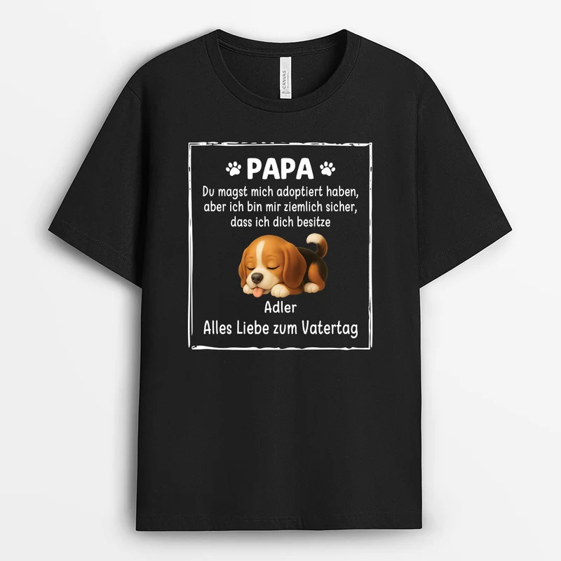 Du Magst Uns Adoptiert Haben - Personalisiertes Geschenk | Hunde T-shirts