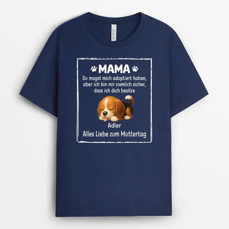 Du Magst Uns Adoptiert Haben - Personalisiertes Geschenk | Hunde T-shirts