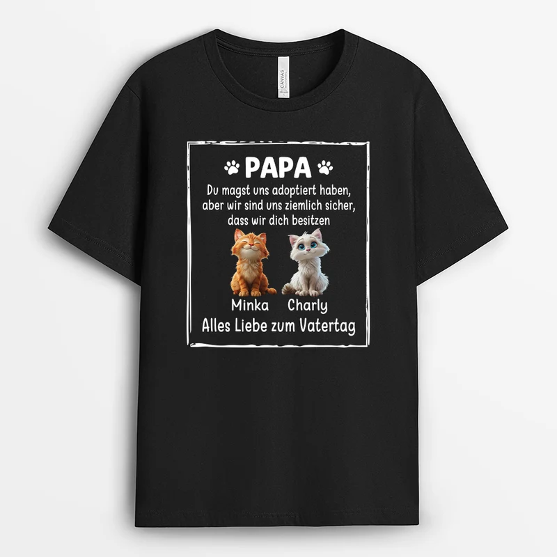 Du Magst Uns Adoptiert Haben - Personalisiertes Geschenk | Katze T-Shirts