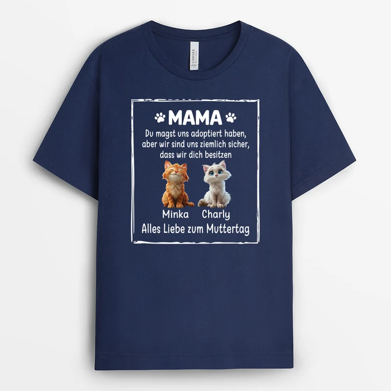 Du Magst Uns Adoptiert Haben - Personalisiertes Geschenk | Katze T-Shirts