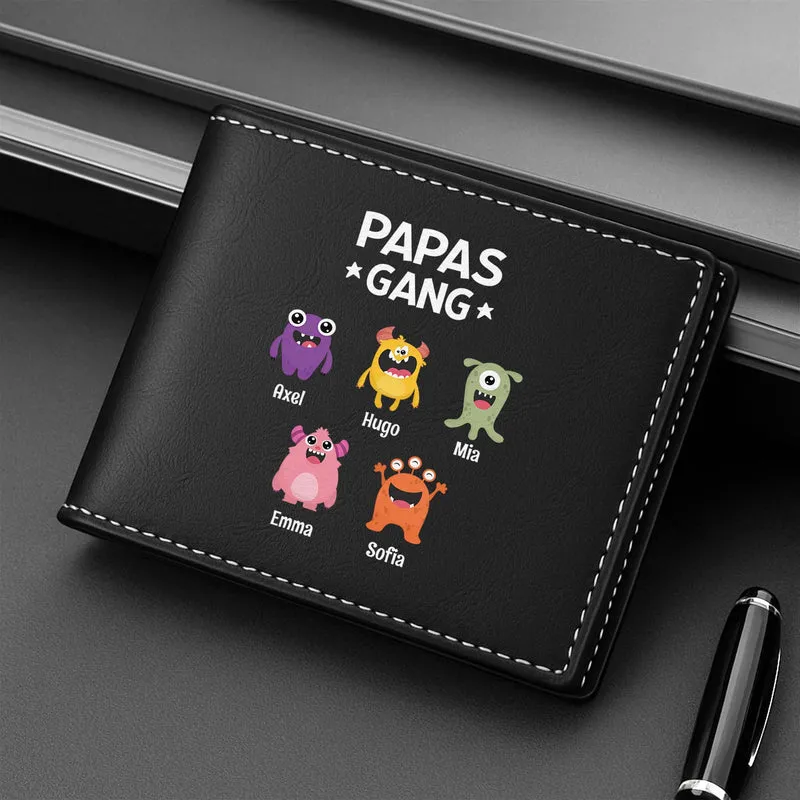 Papas Gang Monster - Personalisierte Geschenke Herren | Portemonnaie