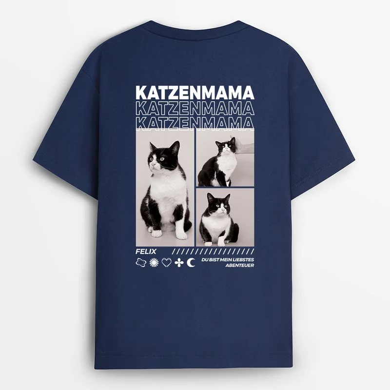 Du Bist Mein Liebstes Abenteuer - Personalisiertes Geschenk | T shirt Katzemama mit Foto