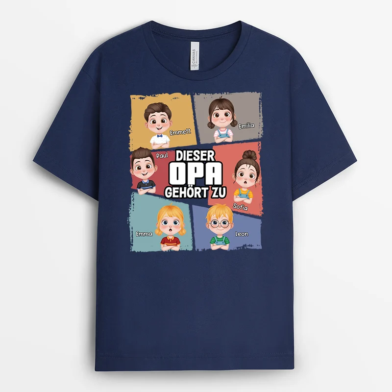 Dieser Papa Gehört Zu Comic Vorlagen - Personalisiertes Geschenk | T-shirt Papa