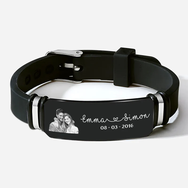 Liebespaar Mit Namen - Personalisierte Paare Geschenke | Armbänder Foto