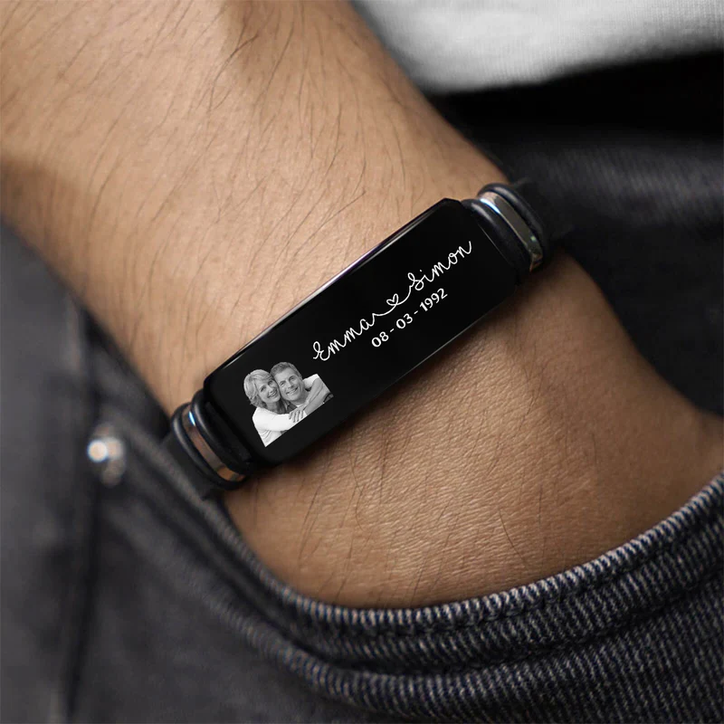 Liebespaar Mit Namen - Personalisierte Paare Geschenke | Armbänder Foto