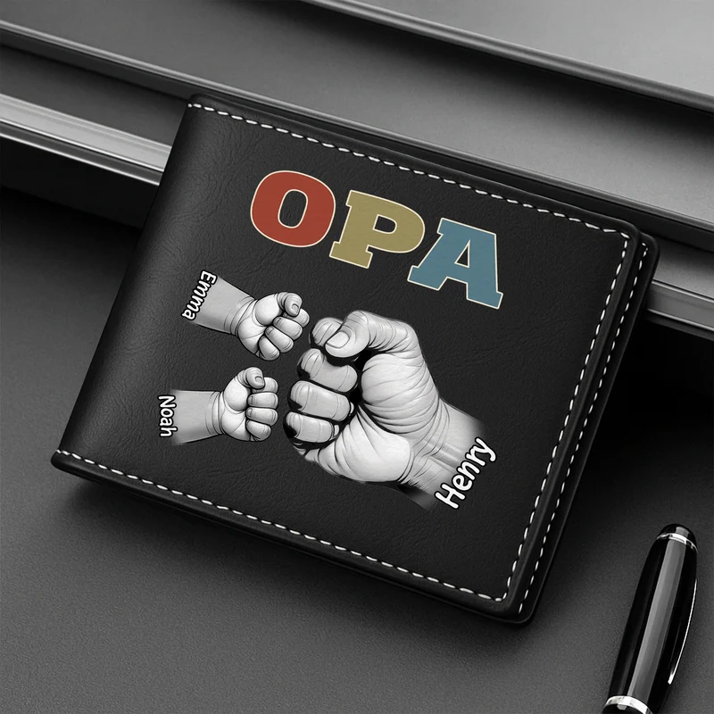 Papa Im Vintage - Personalisierte Geschenke Herren | Portemonnaie