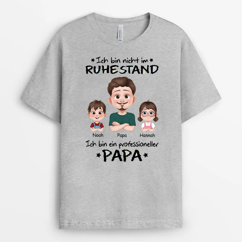 Ich Bin Professioneller Opa Cartoon - Personalisiertes Geschenk | Opa-T-Shirts