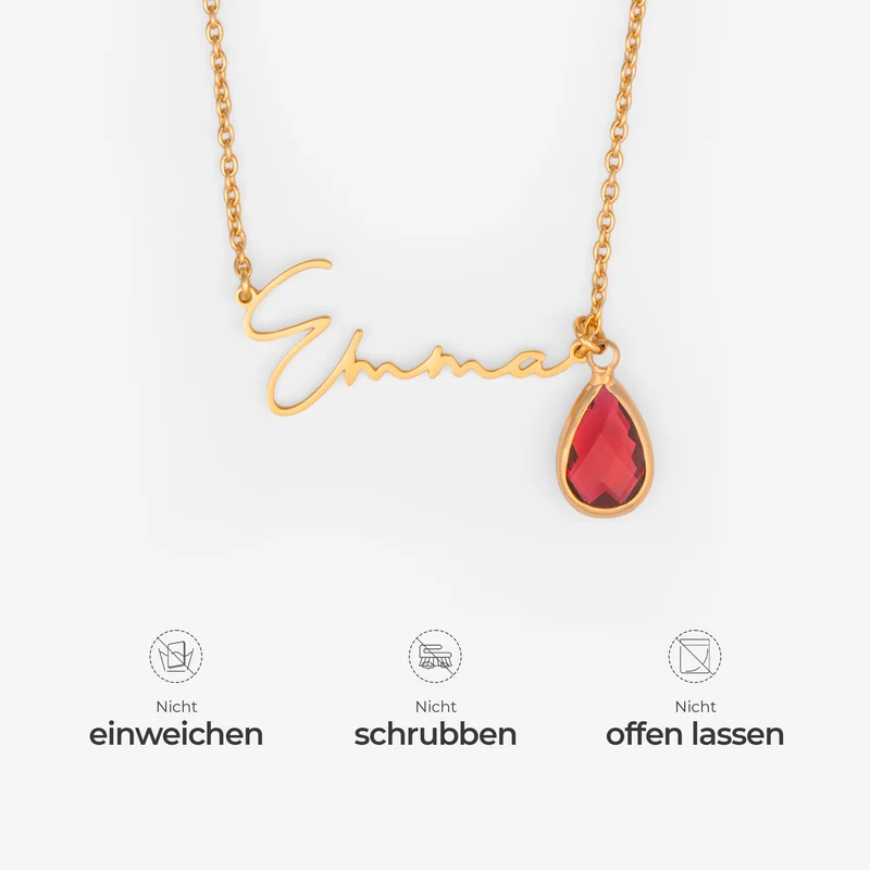 Geburtsstein - Personalisiertes Geschenk | Namenskette