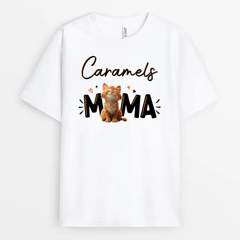 Katzenpapa/Katzenmama - Personalisierte Geschenke Katze | T-Shirt