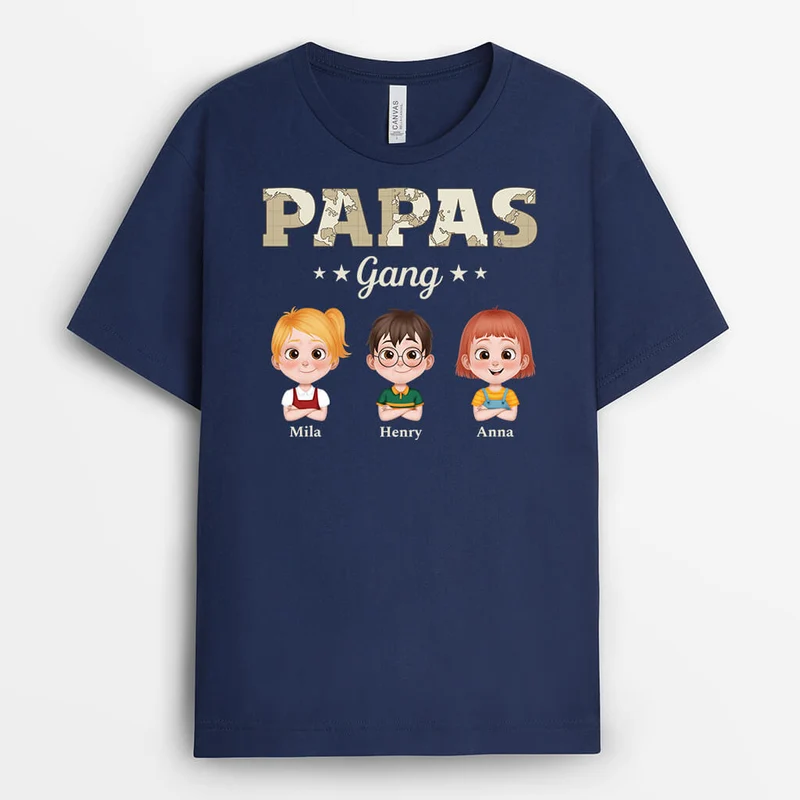 Cartoon Karte Omas/Mamas Gang - Personalisiertes Geschenk | T-Shirt für Omas/Mamas