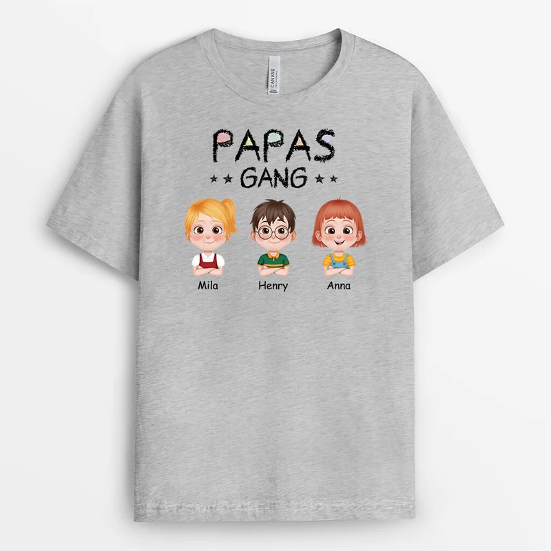 Cartoon Buntstifte Omas/Mamas Gang - Personalisiertes Geschenk | T-Shirt für Omas/Mamas