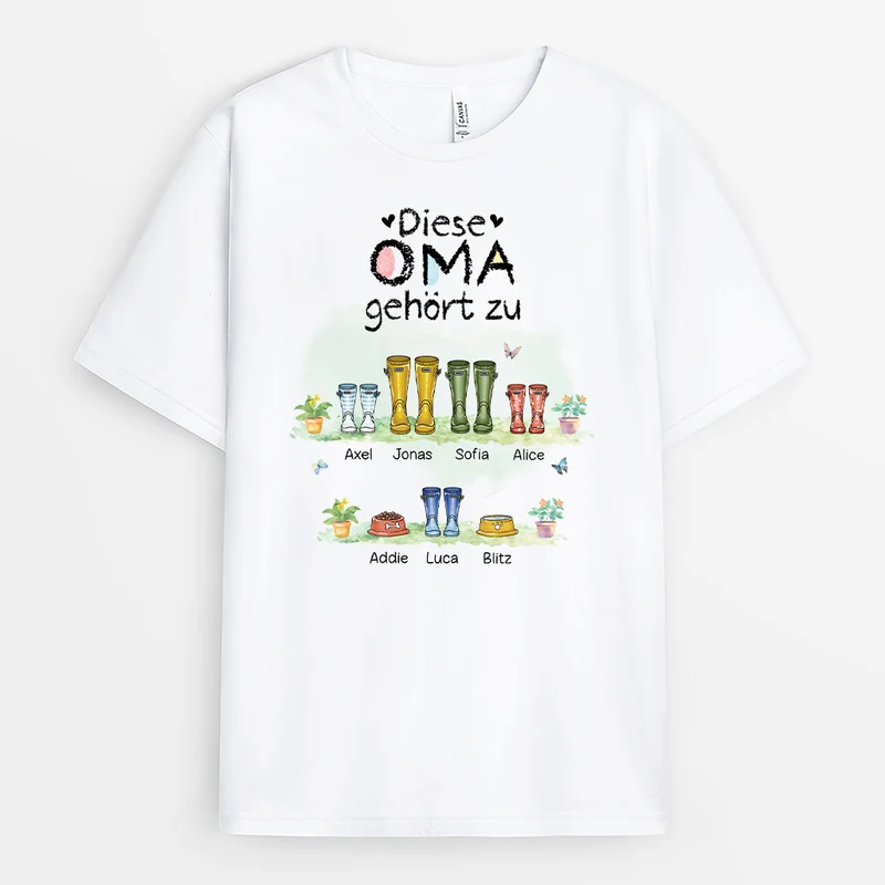 Diese Mama Gehört Zu Stiefel - Personalisierte Geschenke Für Mama | T-Shirt