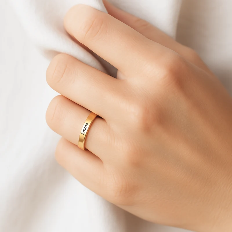 Namensring - Personalisiertes Geschenk | Ringe Damen Männer