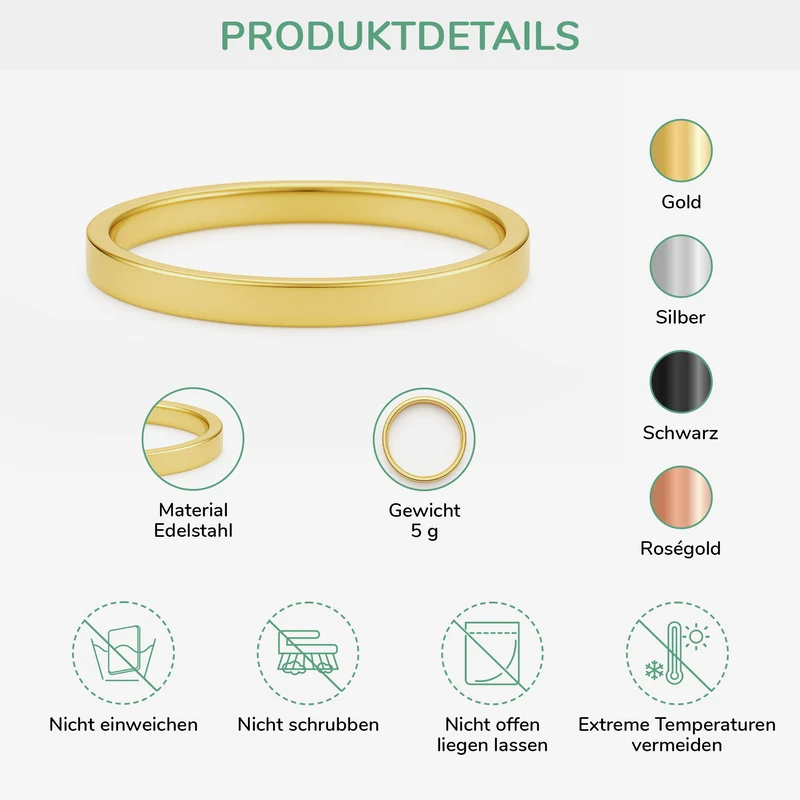 Namensring - Personalisiertes Geschenk | Ringe Damen Männer
