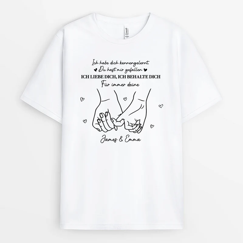 Für Immer Dein Pinky Promise - Personalisierte Geschenke Paare | T Shirt