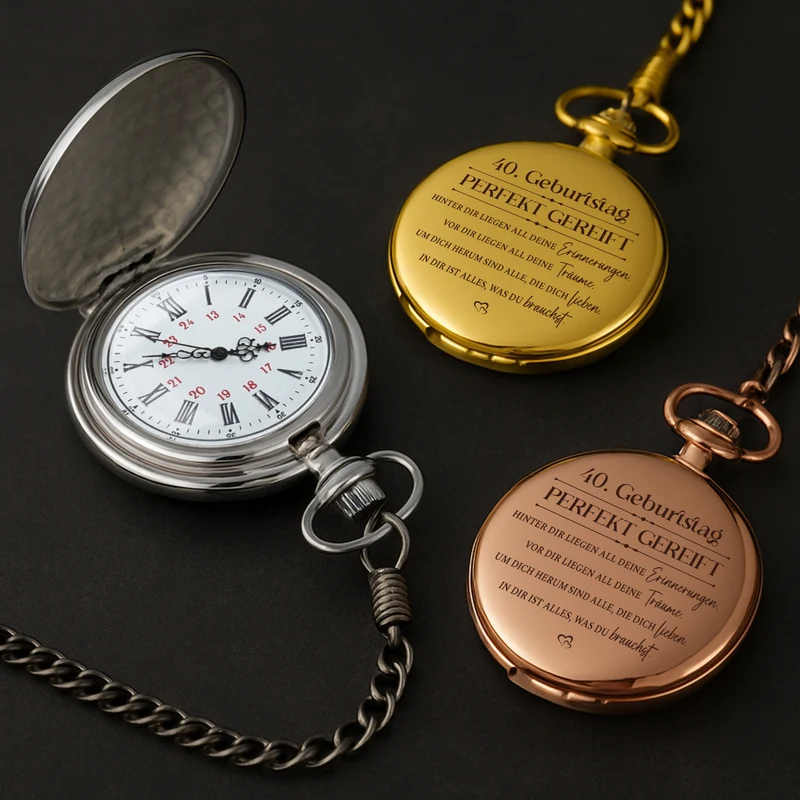 Geburtstagswünsche- Personalisierte Geschenke Zum Geburtstag | Taschenuhr