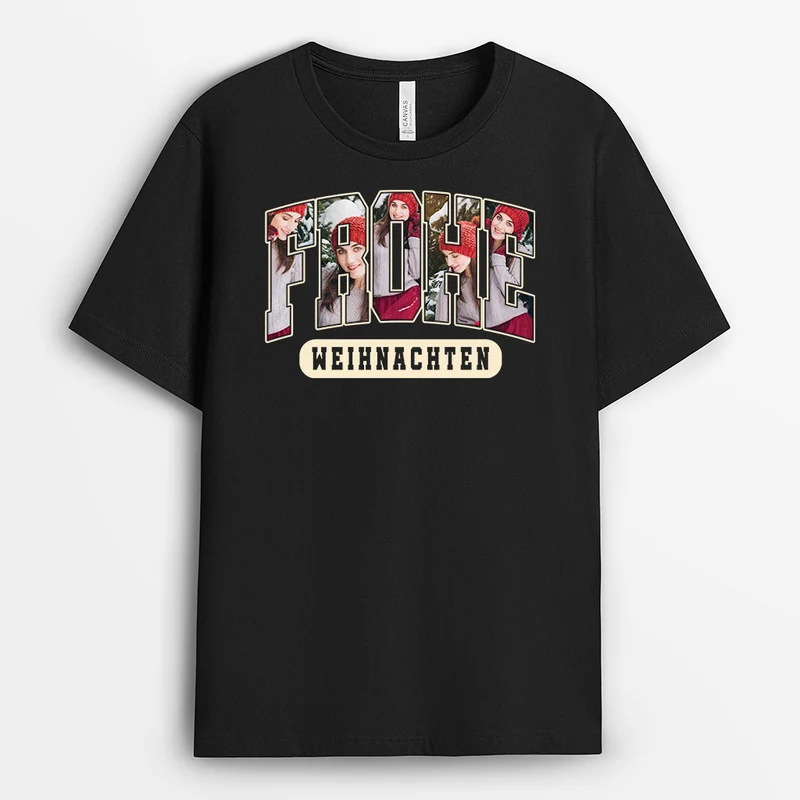 Frohe Weihnachten - Personalisierte Geschenke Familie | Shirt Mit Foto