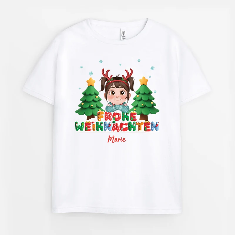 Frohe Weihnachten - Personalisierte Geschenke Kinder | T Shirts