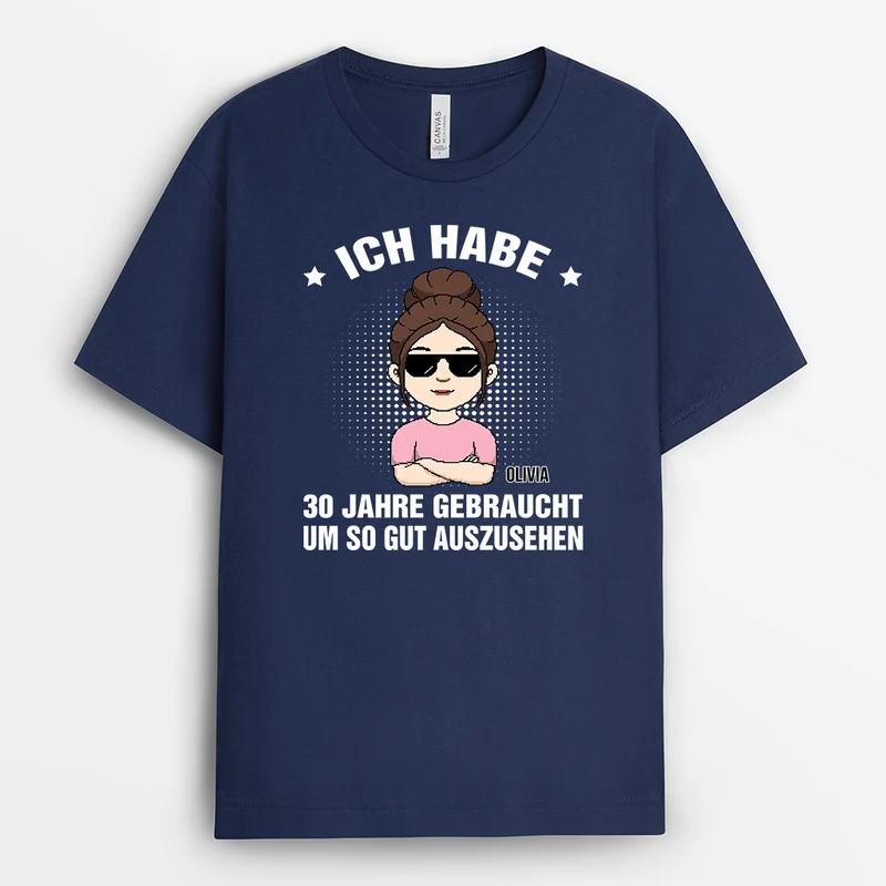 Ich Habe 80 Jahre Lang An Diesem Look Gearbeitet - Personalisierte Geburtstagsgeschenke | T Shirts Damen & Männer