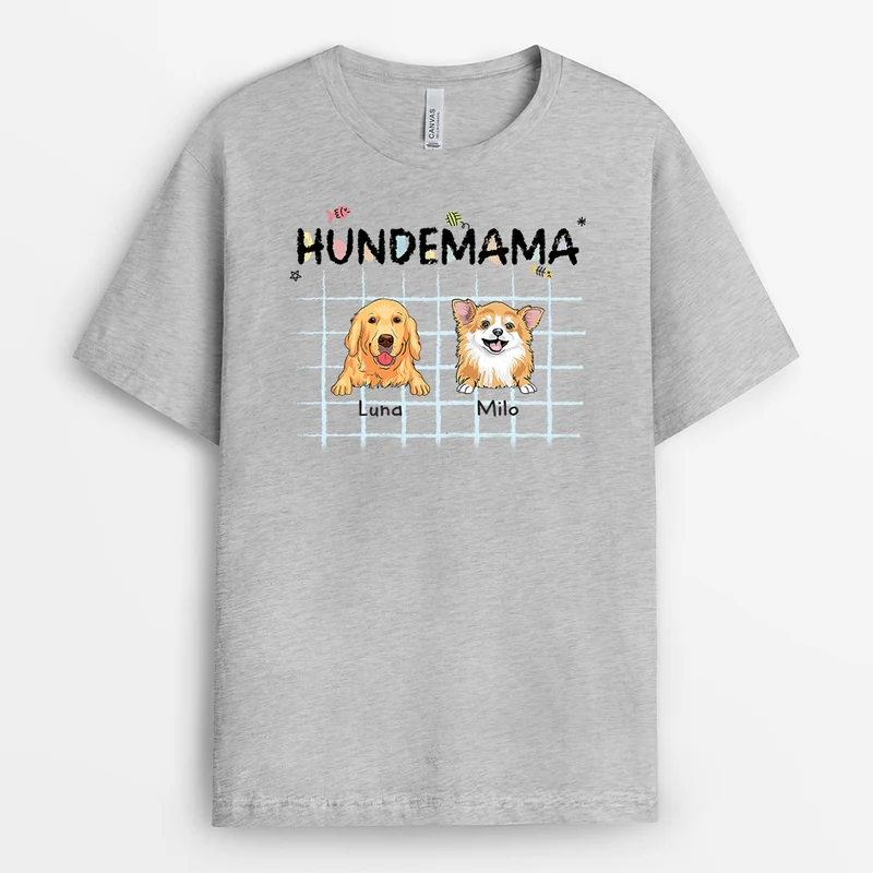 Hundepapa - Personalisiertes Geschenk | T-Shirt für Hundeliebhaber