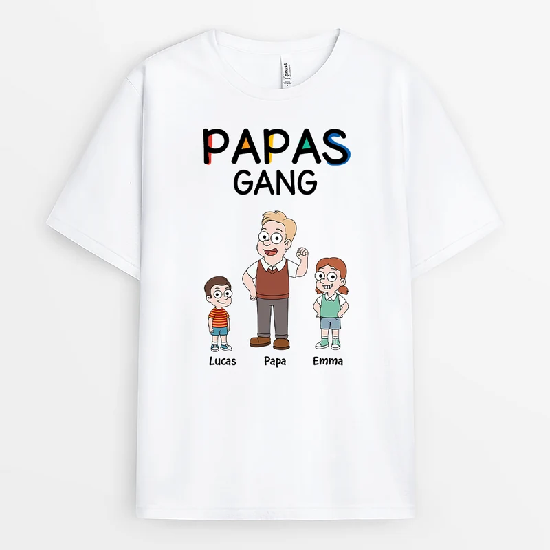 Papas Gang Simpsons - Personalisiertes Geschenk | Mama & Papa Shirt