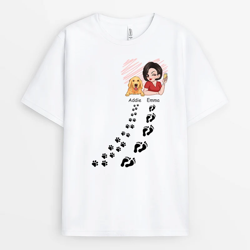 Frauen Und Hunde - Personalisiertes Geschenk | T-Shirt für Hundeliebhaber