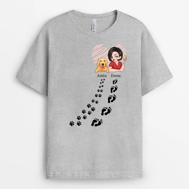 Frauen Und Hunde - Personalisiertes Geschenk | T-Shirt für Hundeliebhaber