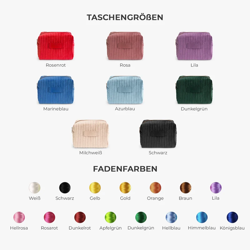 Damen Kosmetiktasche Name - Personalisierte Geschenke Für Frauen | Kosmetiktasche Samt