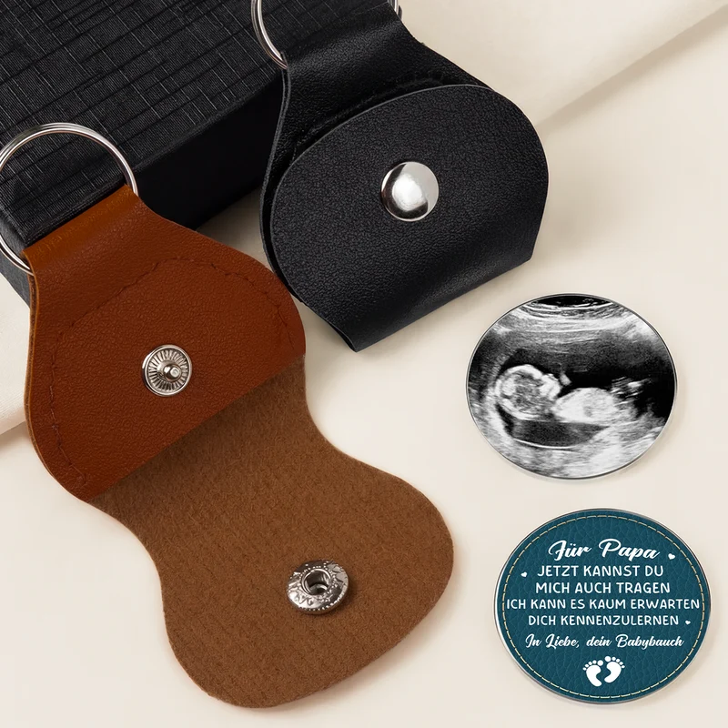 Ultraschallbild Baby - Personalisierte Geschenke Foto | Pocket Hug Schlüsselanhänger