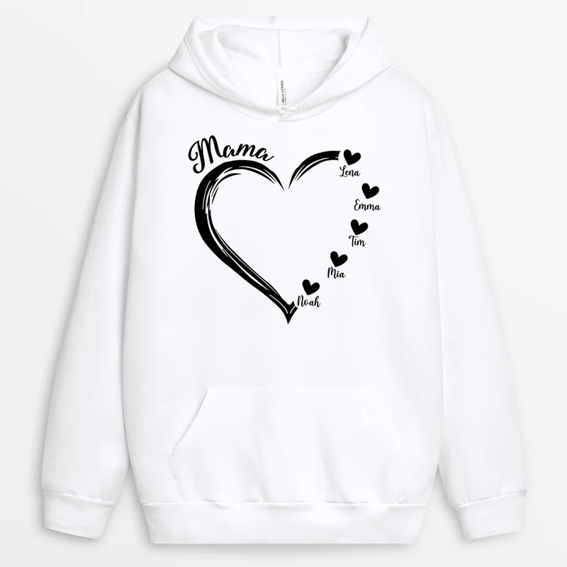Oma mit Herz - Personalisiertes Geschenk | Hoodie für Omas