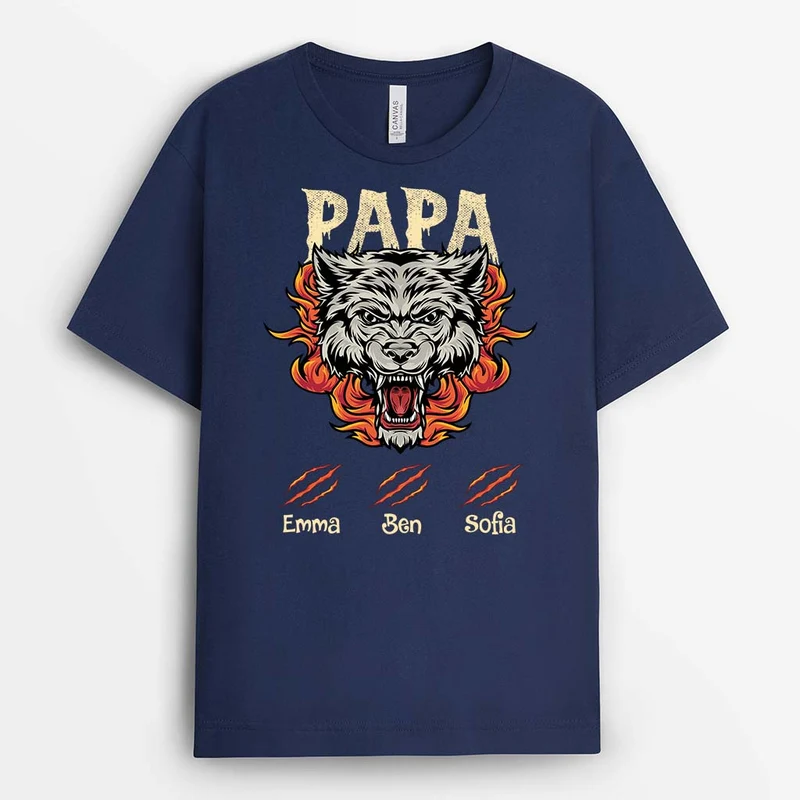 Die Tiere - Personalisiertes Geschenk | T-shirt für Opas/Papas