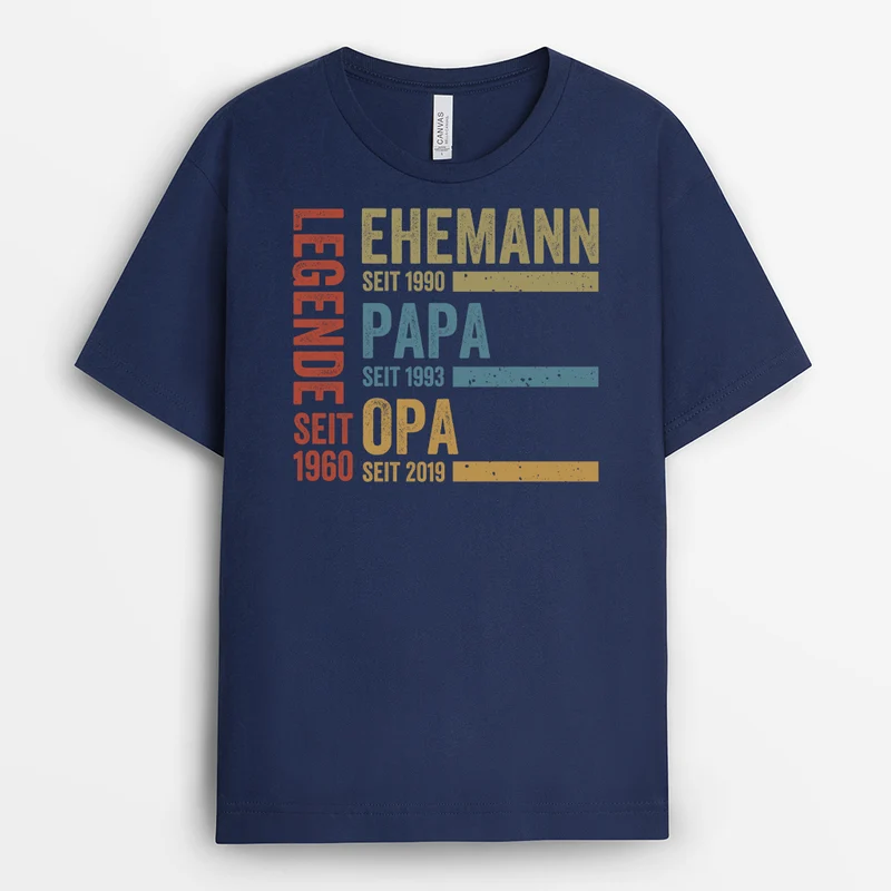 Legende Ehemann Papa Und Opa Zeit - Personalisiertes Geschenk | T-shirt für Papas