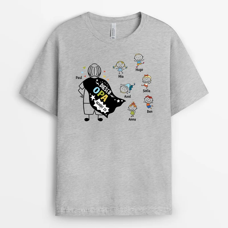 Diese Oma Gehört Zu Lineart Oma Superheld - Personalisiertes Geschenk | T-shirt für Oma