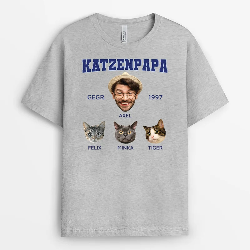 Hunde - Personalisiertes Geschenk | T-Shirt mit Foto ohne Hintergrund für Hundehalter