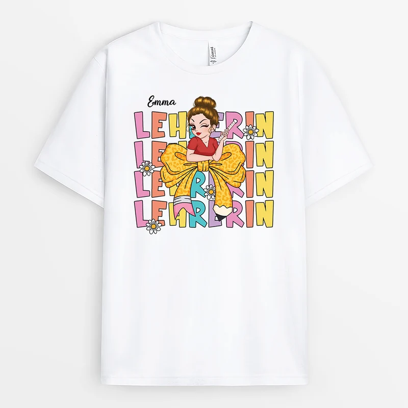Trendige Lehrerin - Personalisiertes Geschenk | Lehrerin T Shirt