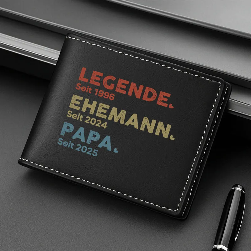 Legende Ehemann Papa Und Opa Armeemuster - Personalisierte Geschenke Herren | Portemonnaie