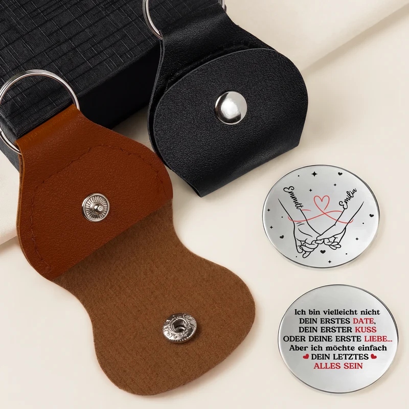 Ich Möchte Einfach Dein Letztes Alles Sein - Personalisierte Paar Geschenke | Pocket Hug Schlüsselanhänger