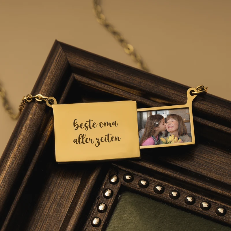 Beste Mama Aller Zeiten Briefumschlag Kette - Personalisierte Geschenke Foto | Kette Mama Oma