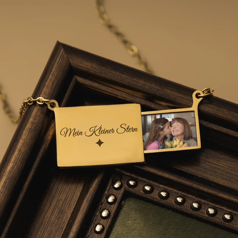 Mein Kleiner Stern Briefumschlag Kette - Personalisierte Geschenke Foto | Kette Mama Oma
