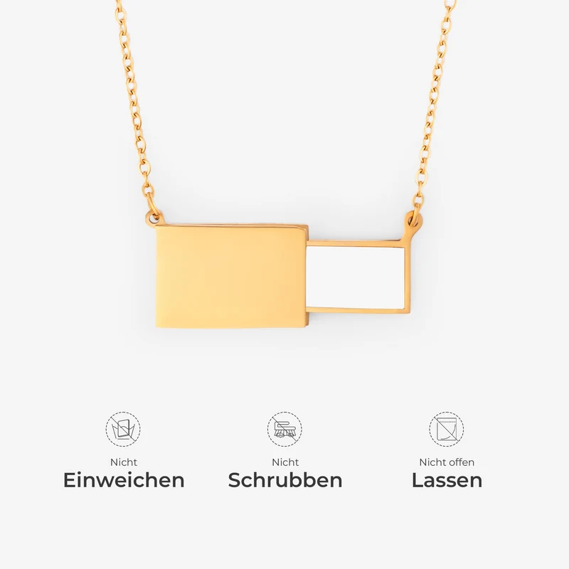 Mein Kleiner Stern Briefumschlag Kette - Personalisierte Geschenke Foto | Kette Mama Oma