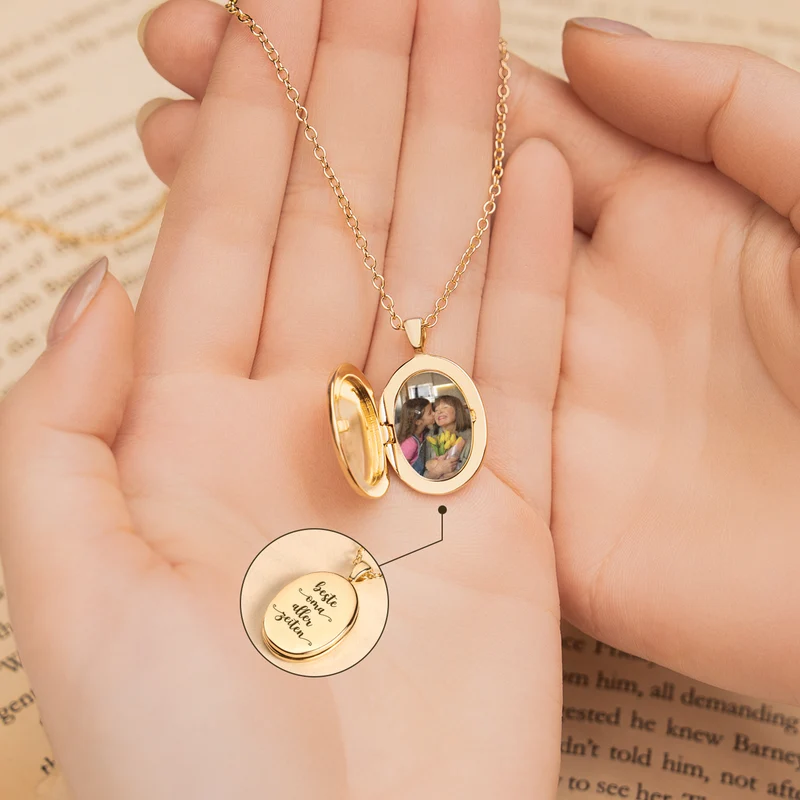 Beste Mama Aller Zeiten - Personalisierte Geschenke Foto | Kette Mit Ovalem Anhänger Mama Oma