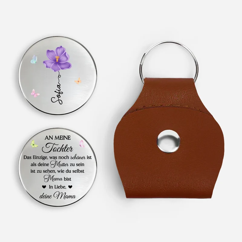 Das Einzige Was Besser Ist Dich Als Mama Zu Haben - Personalisierte Geschenke Tochter | Pocket Hug Schlüsselanhänger