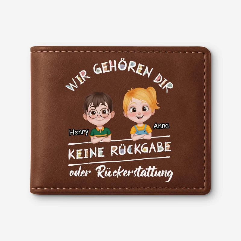 Keine Rückgabe Oder Rückerstattung - Personalisierte Geschenke Herren | Portemonnaie Lustig