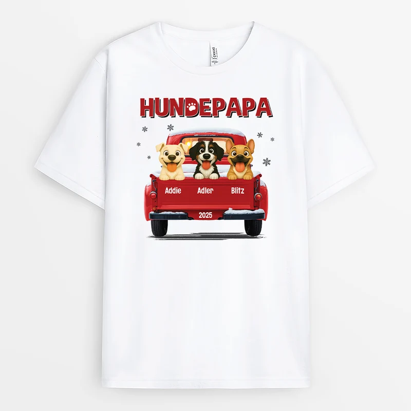 Hundepapa Hundemama Im Auto - Personalisierte Geschenke Für Hundebesitzer | T Shirt