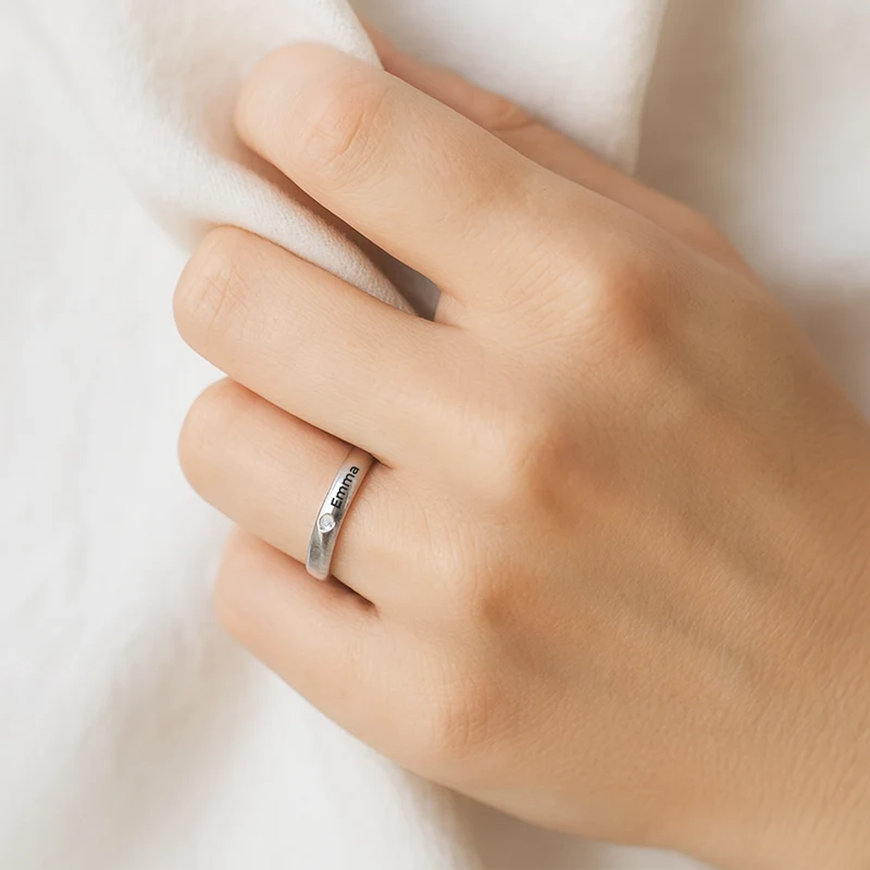 Name Und Geburtsdatum - Personalisierte Geburtstagsgeschenke | Ringe Damen Herren